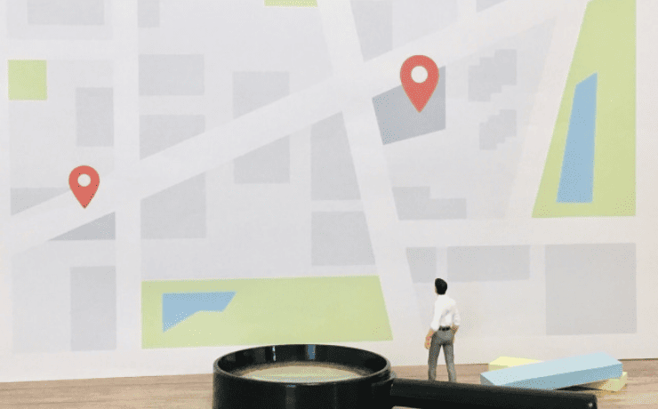 アナログの地図