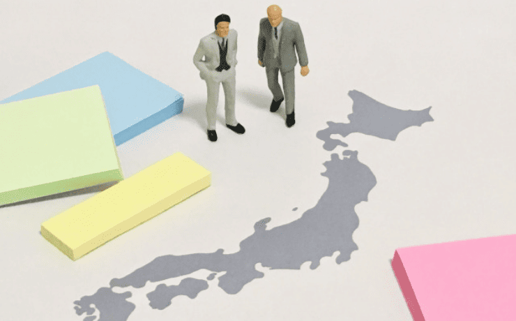 アナログの日本地図