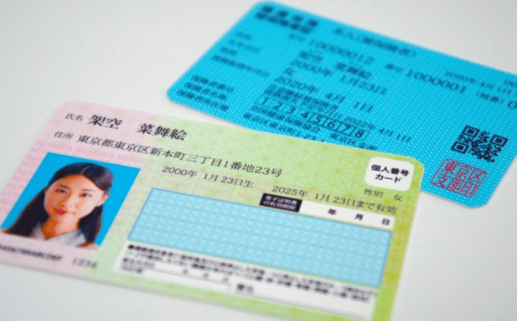 マイナンバーカードと健康保険証のサンプル