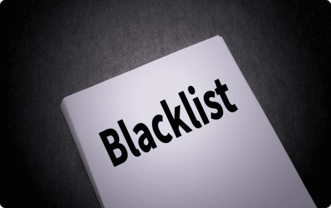 ブラックリストは消すことができる?