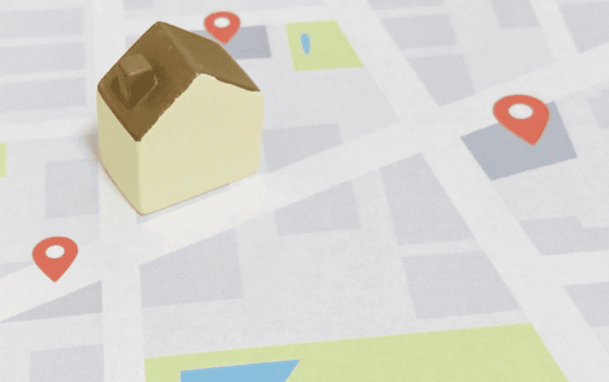 アナログの地図