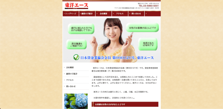 東洋エースのHP