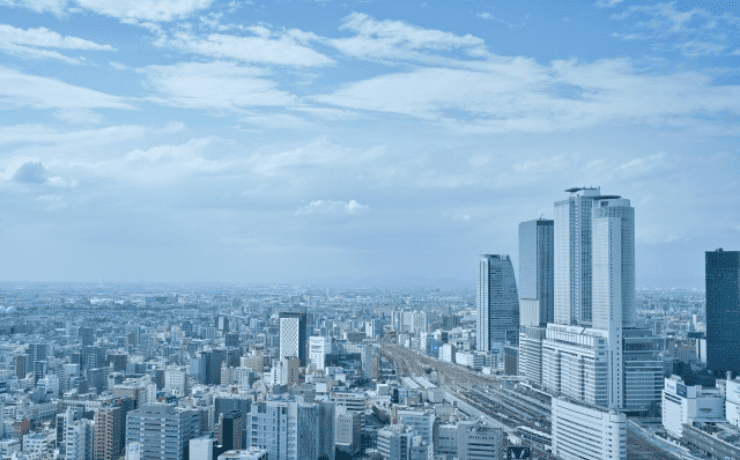 名古屋市内の街並み