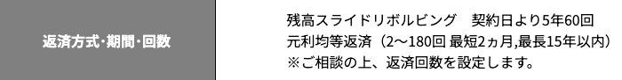 消費者金融「アロー」のホームページ 返済方式・期間・回数など