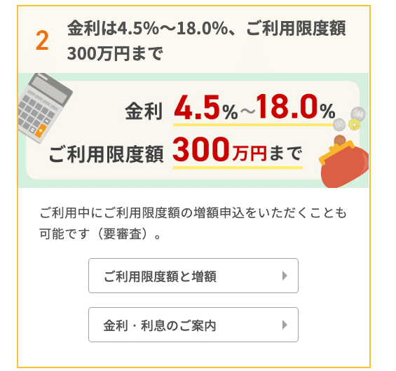 ベルーナノーティスのホームページ 最大300万円融資