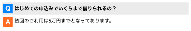 サクッとちょいカリのホームページ 初回借入は5万円