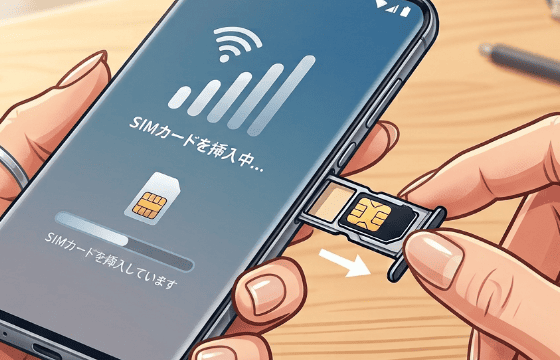 STEP 2 端末にSIMカードを挿入